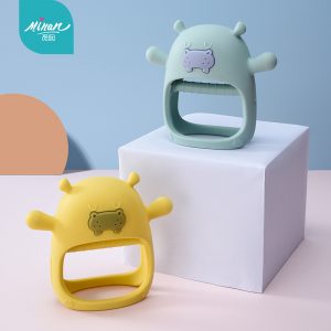 Hippo Never Drop Silicone Baby Teether