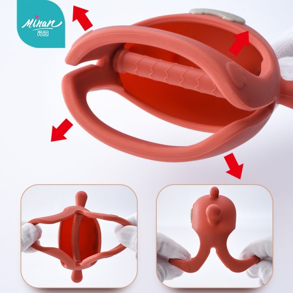Hippo Never Drop Silicone Baby Teether 03