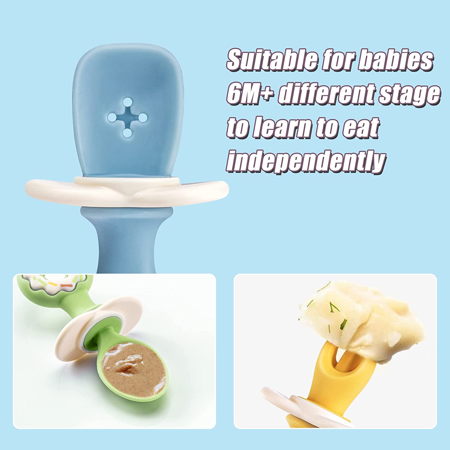  Baby self-feeding spoon