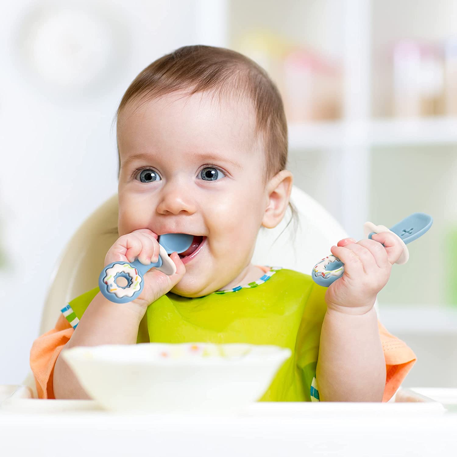 Baby self-feeding spoon 6