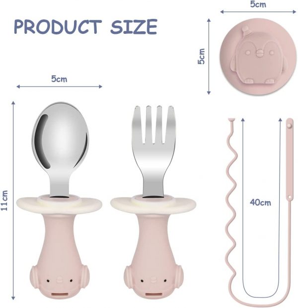 Baby Fork and Spoon Set 4